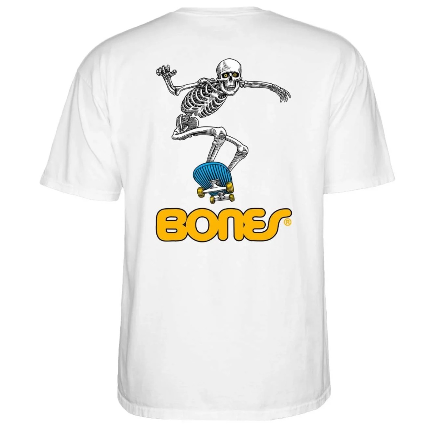 Camiseta Powell Peralta Sk8board Skeleton White 9PPTS02600 T-Shirts Powell Peralta