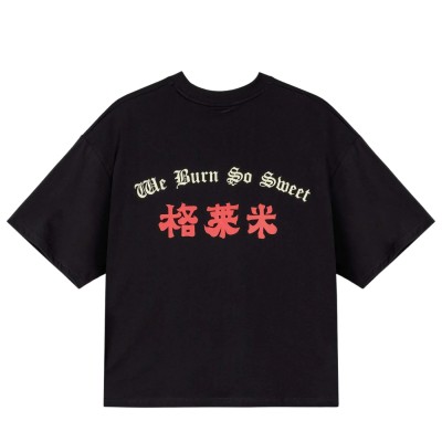 Camiseta oversize Grimey Hans Island Boxy Tee Black GA832-BLK Camisetas Grimey