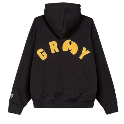 Sudadera con capucha Grimey Tical Regular Hoodie Black Yellow GCH668-BLKYLW Sudaderas Grimey