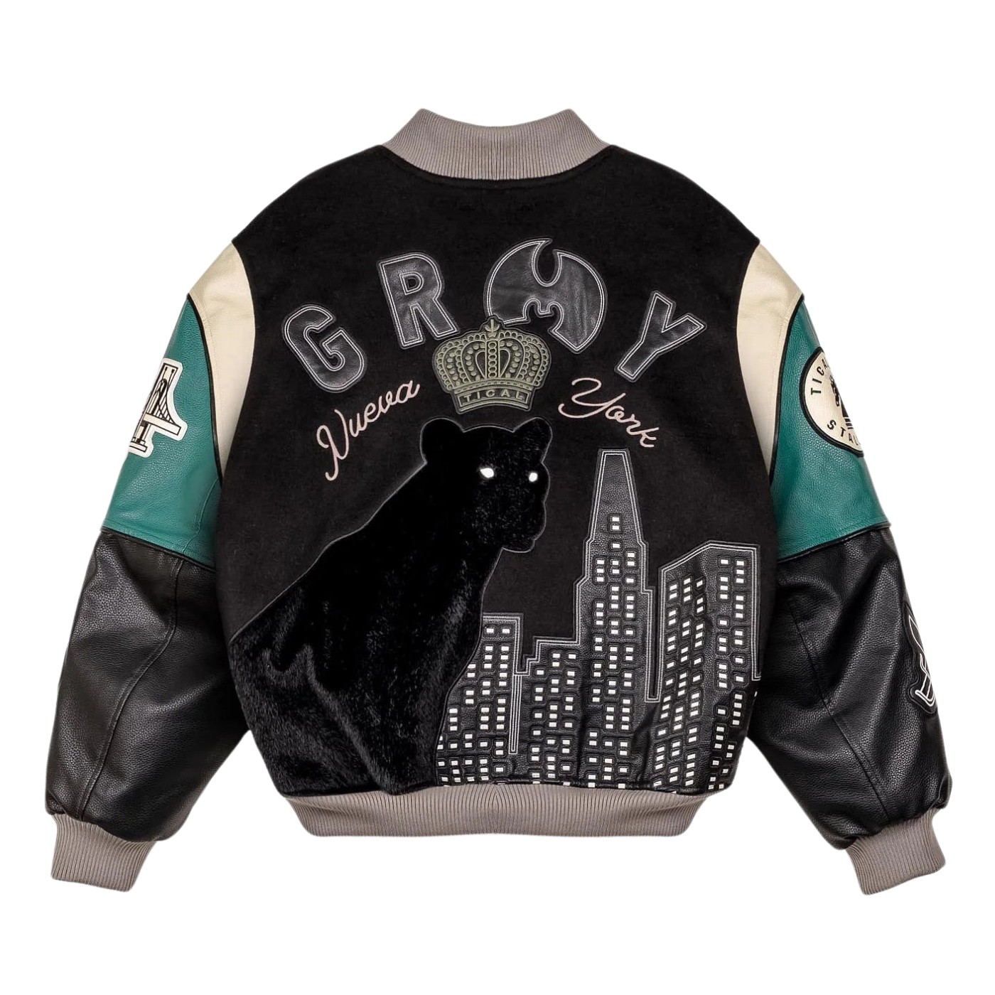 Chaqueta estilo béisbol Grimey Tical Baseball Jacket Black GBJK211-BLK Chaquetas Grimey