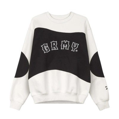 Sudadera cuello redondo gruesa Grimey The Props Heavyweight Crewneck Off White GSW678-OWHT Sudaderas Grimey