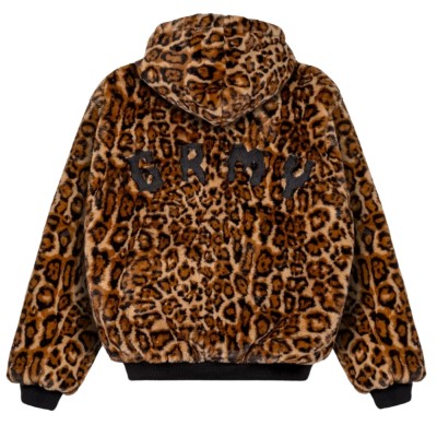 Chaqueta reversible con capucha Grimey The Props Reversible Leopard Hooded Jacket Black GRHTJ216-BLK Chaquetas Grimey