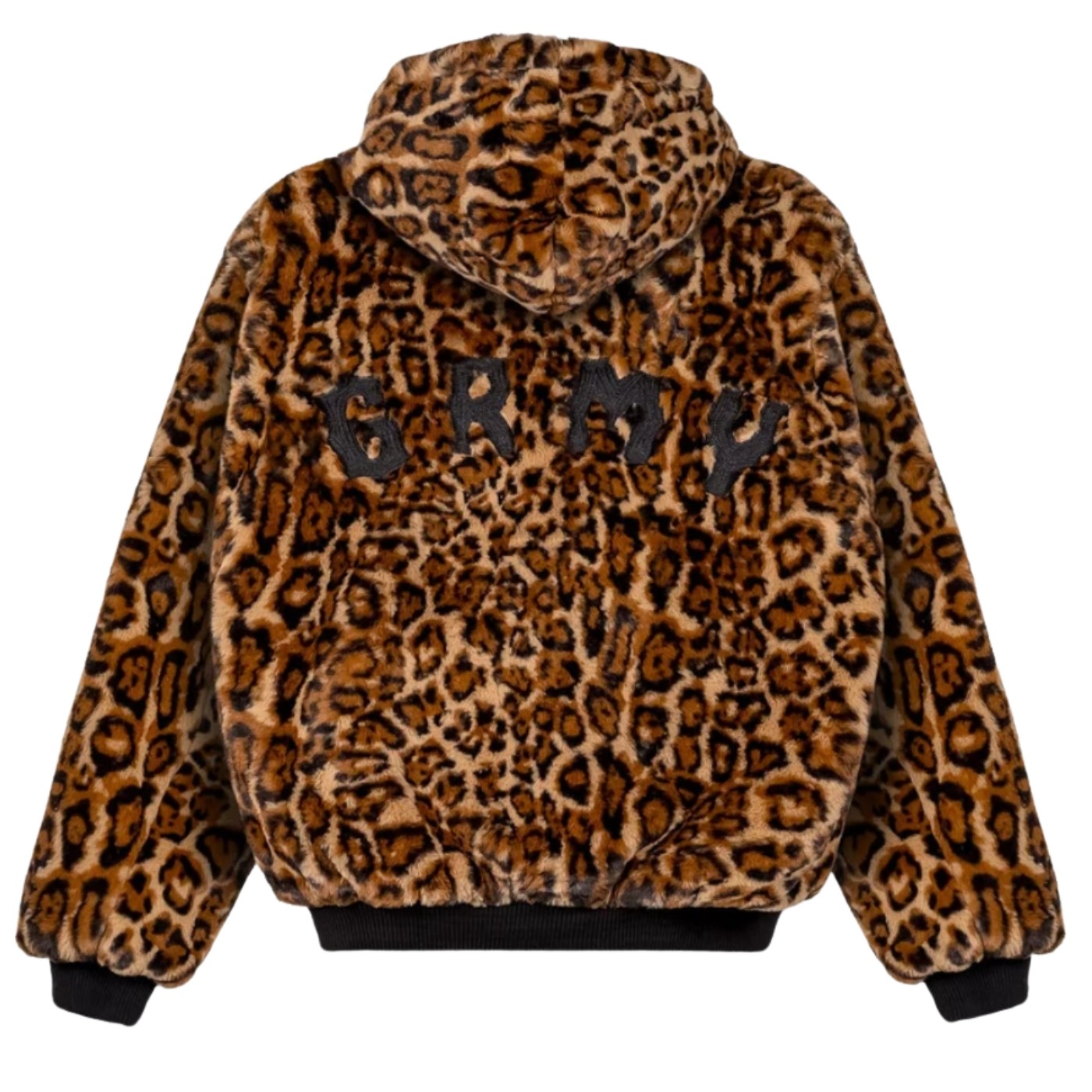 Chaqueta reversible con capucha Grimey The Props Reversible Leopard Hooded Jacket Black GRHTJ216-BLK Chaquetas Grimey