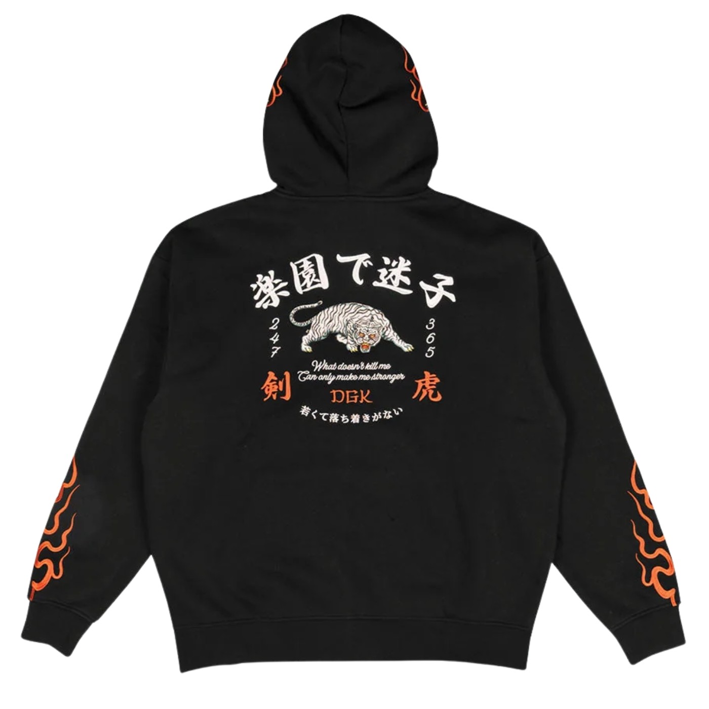 Sudadera con capucha DGK Roamer Zip-Up Hooded Fleece Black DGK-CFZ-1112 Sudaderas DGK