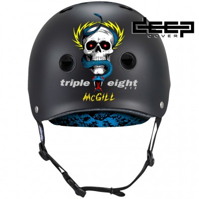 Casco Tripe Eight Triple8 Deep Cover Helmet TRIPLE8-HELMET-DEEPCOVER-BLK Protecciones Triple 8 Eight