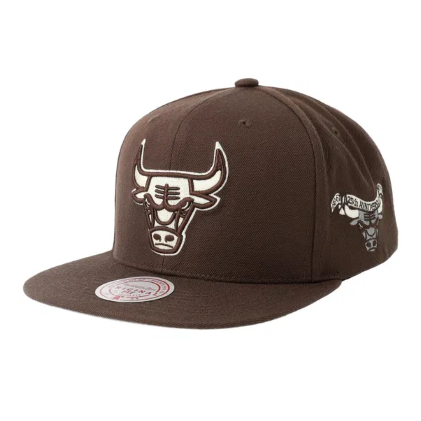 Gorra Mitchell & Ness NBA Chicago Bulls Brown And Cream Snapback Brown HS18883-CBUBROW Gorras Mitchell & Ness
