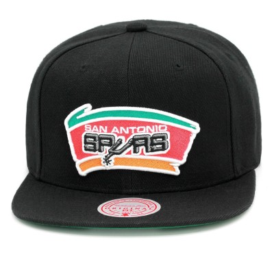 Gorra Mitchell & Ness NBA San Antonio Spurs Top Spot Snapback HWC Black HHSS2976-SASYYPPPBLCK Gorras Mitchell & Ness