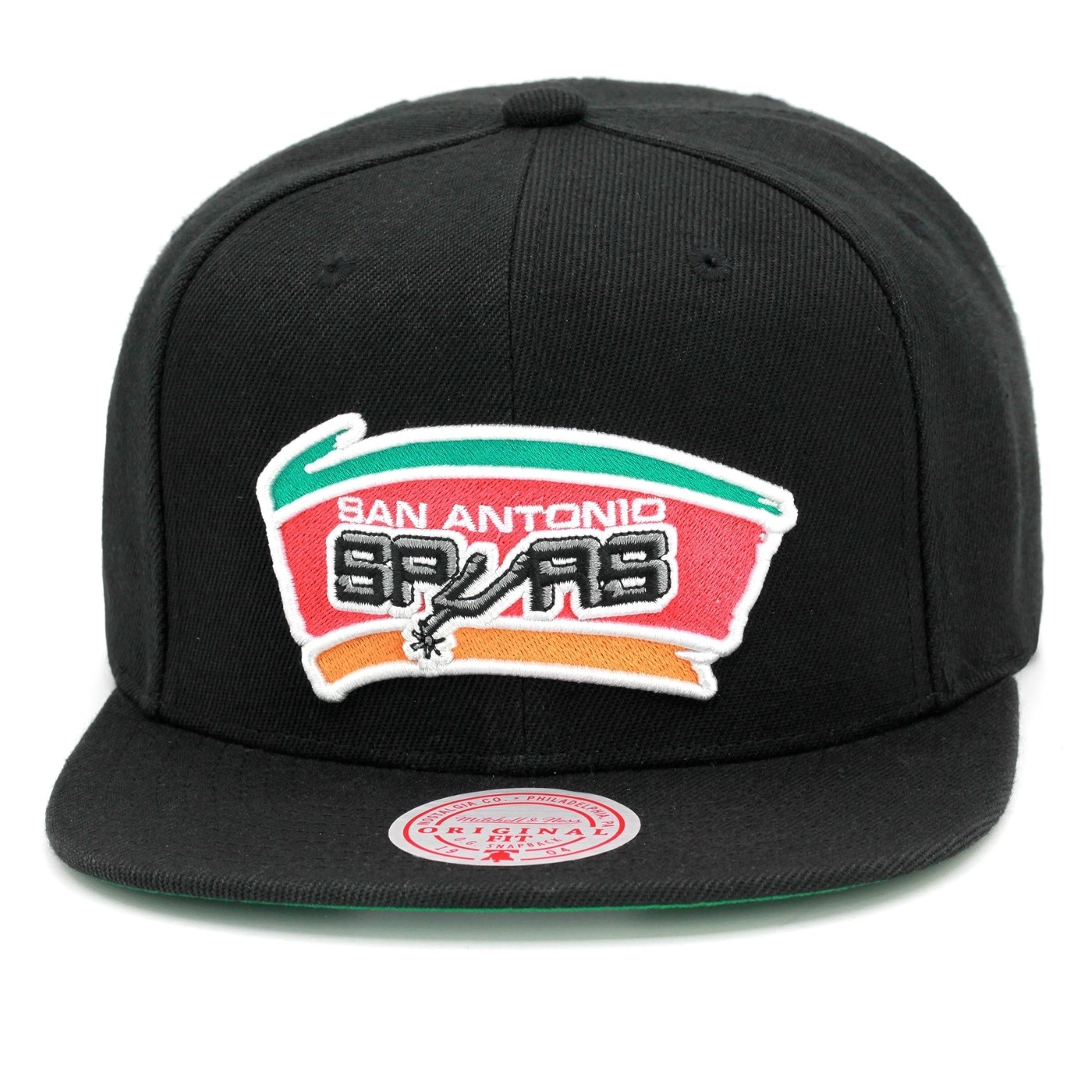 Gorra Mitchell & Ness NBA San Antonio Spurs Top Spot Snapback HWC Black HHSS2976-SASYYPPPBLCK Gorras Mitchell & Ness