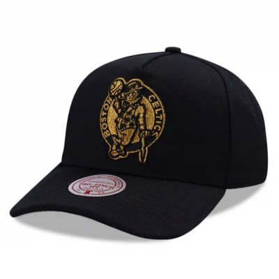 Gorra Mitchell & Ness NBA Boston Celtics Black And Gold Pro Snapback Black HP18926-BCEBLCK Gorras Mitchell & Ness