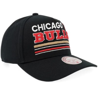 Gorra Mitchell & Ness NBA Chicago Bulls Triple Check Pro Snapback Black HP18996-CBUBLCK Gorras Mitchell & Ness