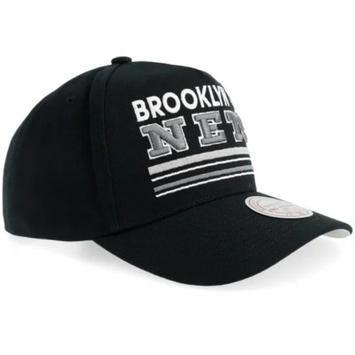 Gorra Mitchell & Ness NBA Brooklyn Nets Triple Check Pro Snapback Black HP18996-BNEBLCK Gorras Mitchell & Ness