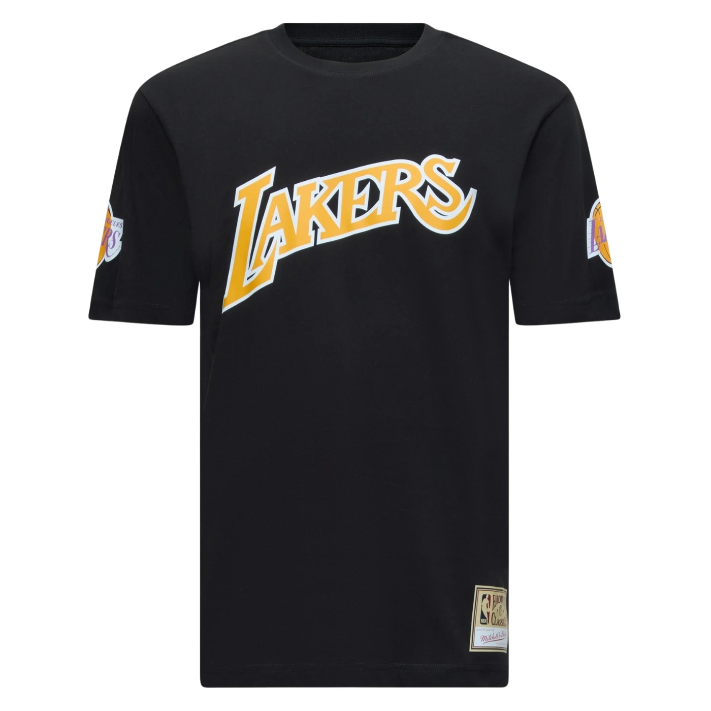 Camiseta Mitchell & Ness NBA Los Angeles Lakers - Shaquille O'Neal Name & Number Classic Tee Black NN17880-LALBLCK Camisetas Mitchell & Ness