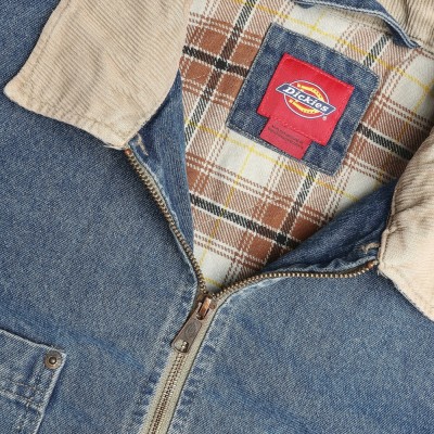 Chaqueta Dickies Taylor Denim Jacket Mid Blue Fade Wash DK0A8C2NL891 Chaquetas Dickies