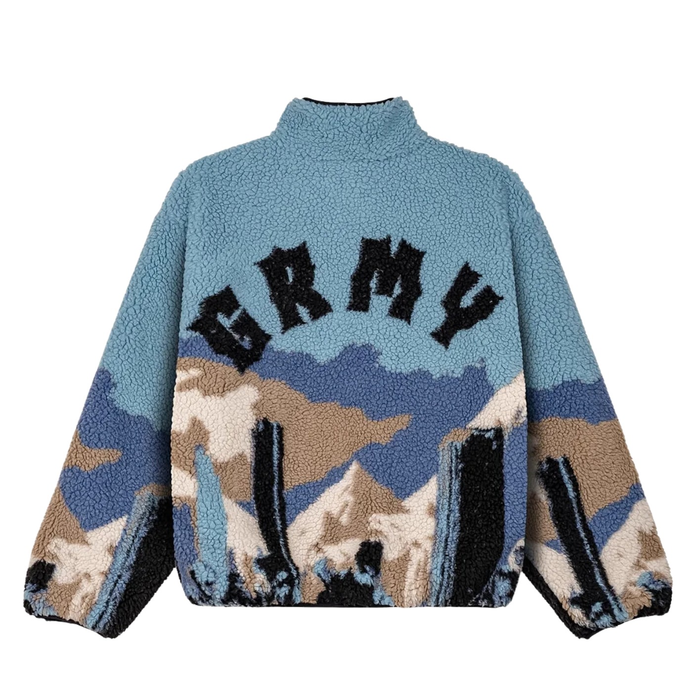 Chaqueta reversible de borreguito Grimey The Props Reversible Sherpa Jacket Black GRHTJ217-BLK Chaquetas Grimey