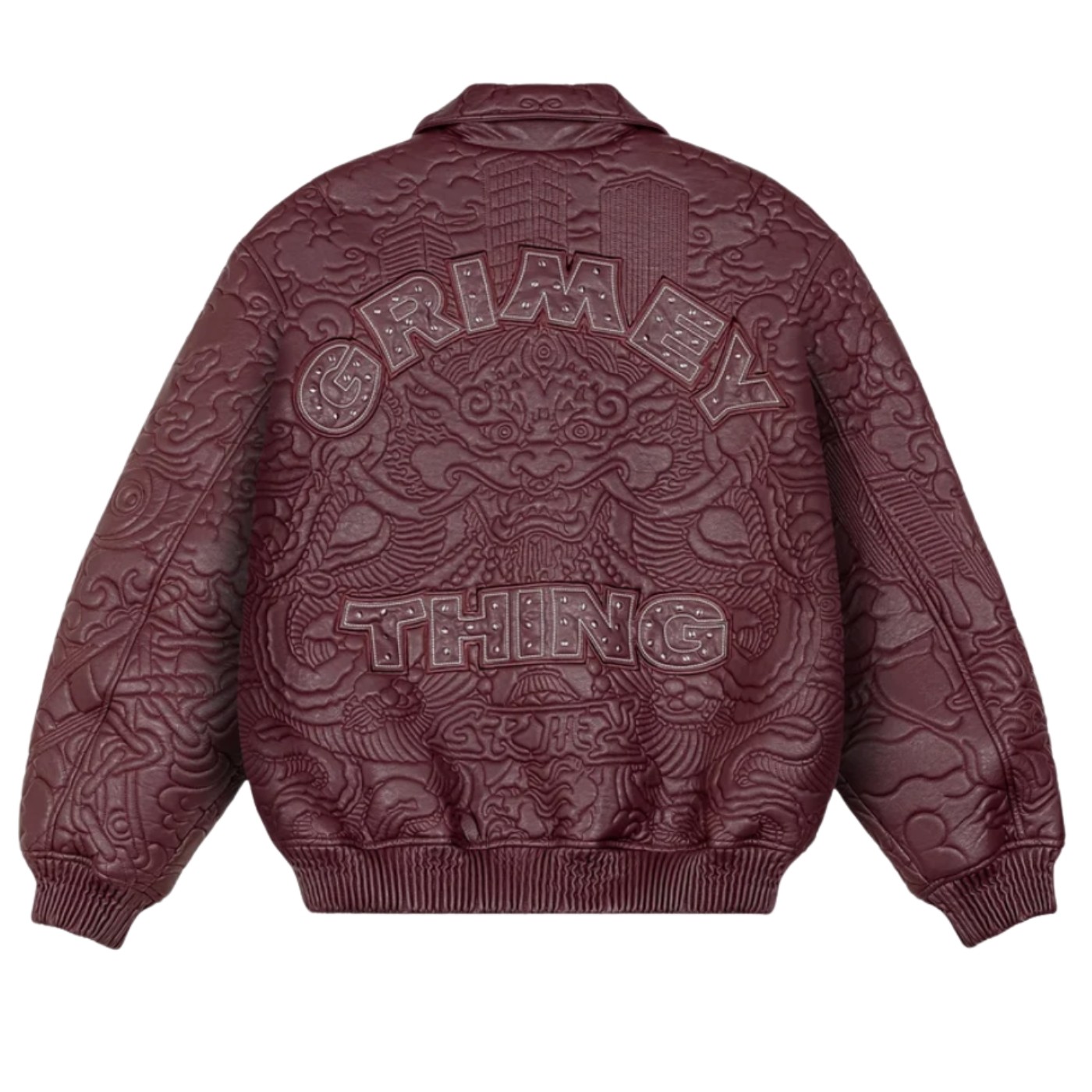 Chaqueta de polipiel Grimey Hans Island Pu Leather Jacket Purple GPLJ221-PRP Chaquetas Grimey