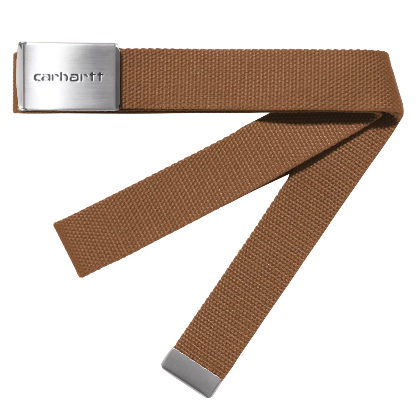 Cinturón Carhartt WIP Clip Belt Chrome WIP H Brown I019176_3TG_XX Cinturones Carhartt WIP