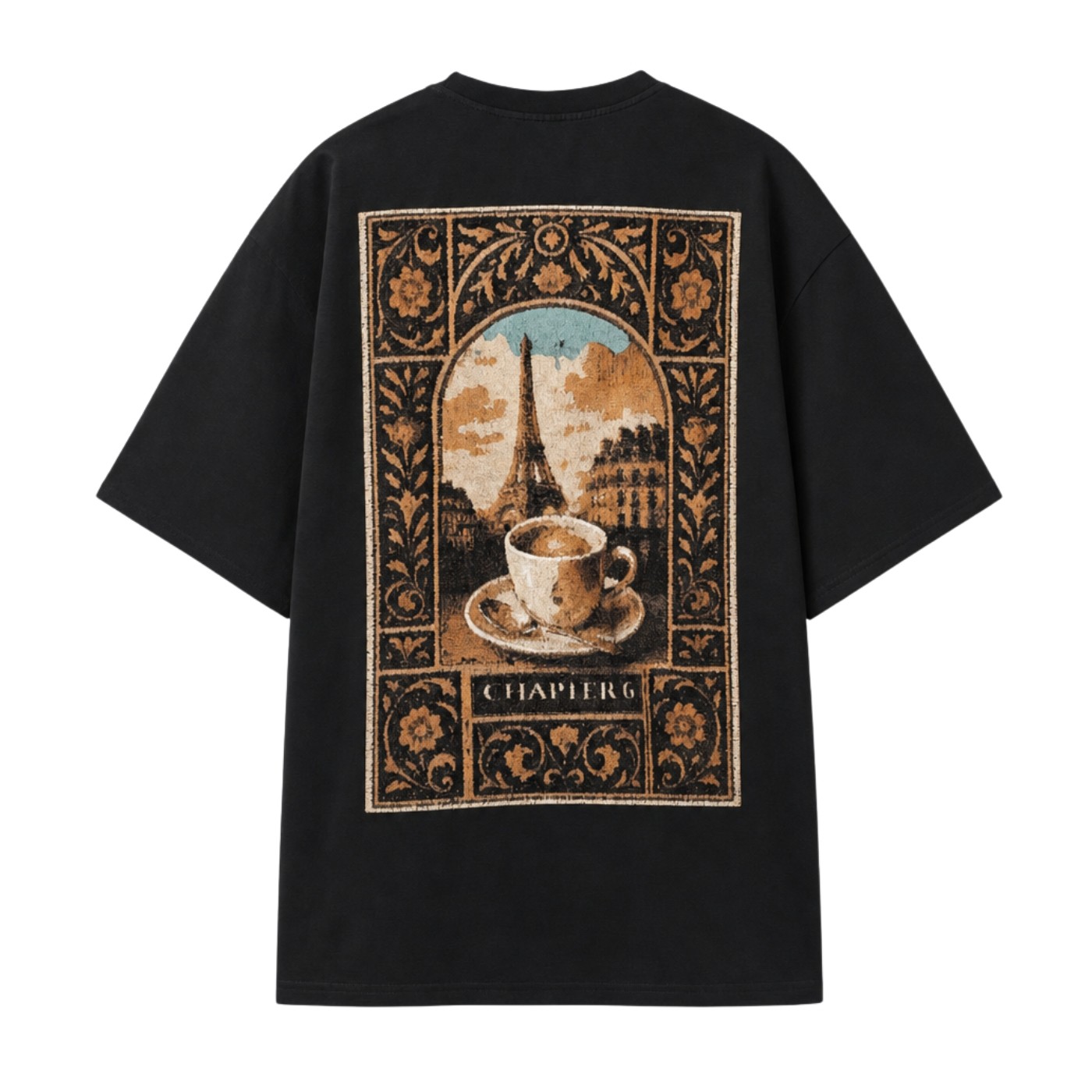 Camiseta Sixth June Embro Print Relaxed Tshirt Black 26092-PACK10-BLAC Camisetas Sixth June