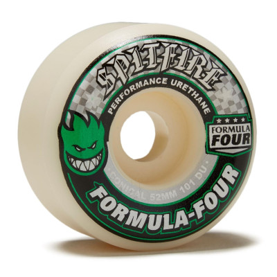 Ruedas Skate Spitfire Formula Four F4 Conical Green Print 101DU 52mm 2111018852 Ruedas Spitfire